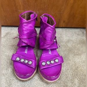 A.S.98 Fuschia Sandals EU37 US7